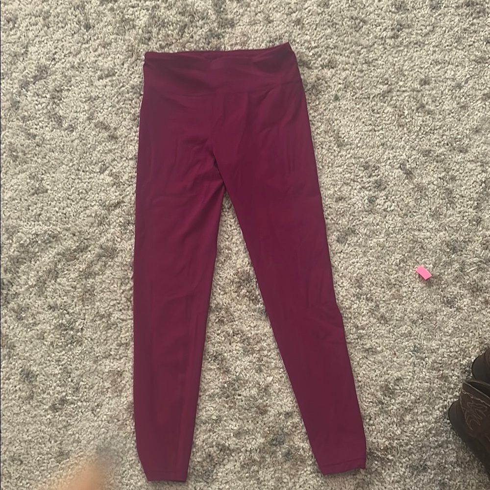 Athleta Girl Leggings maroon